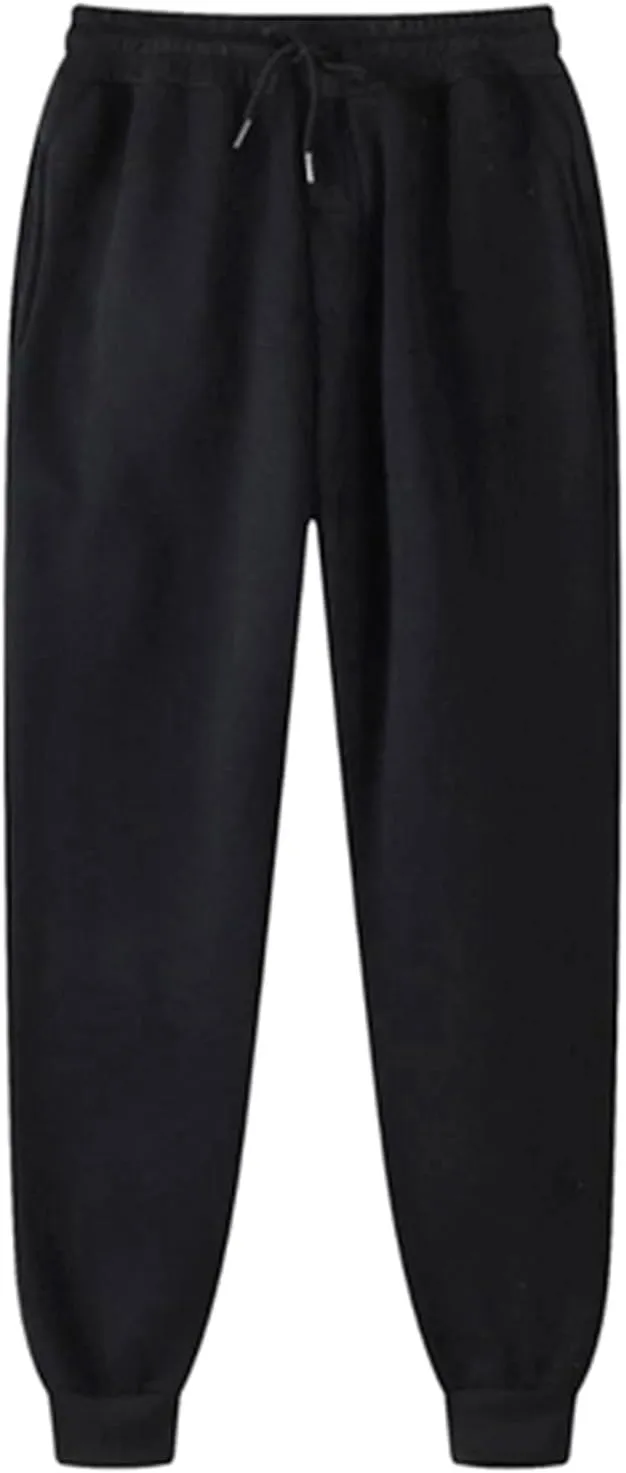 Joggers Pants for Women Elastic Waist Petite Sweatpant with Pockets Baggy Casual Athletic Workout Running Trousers