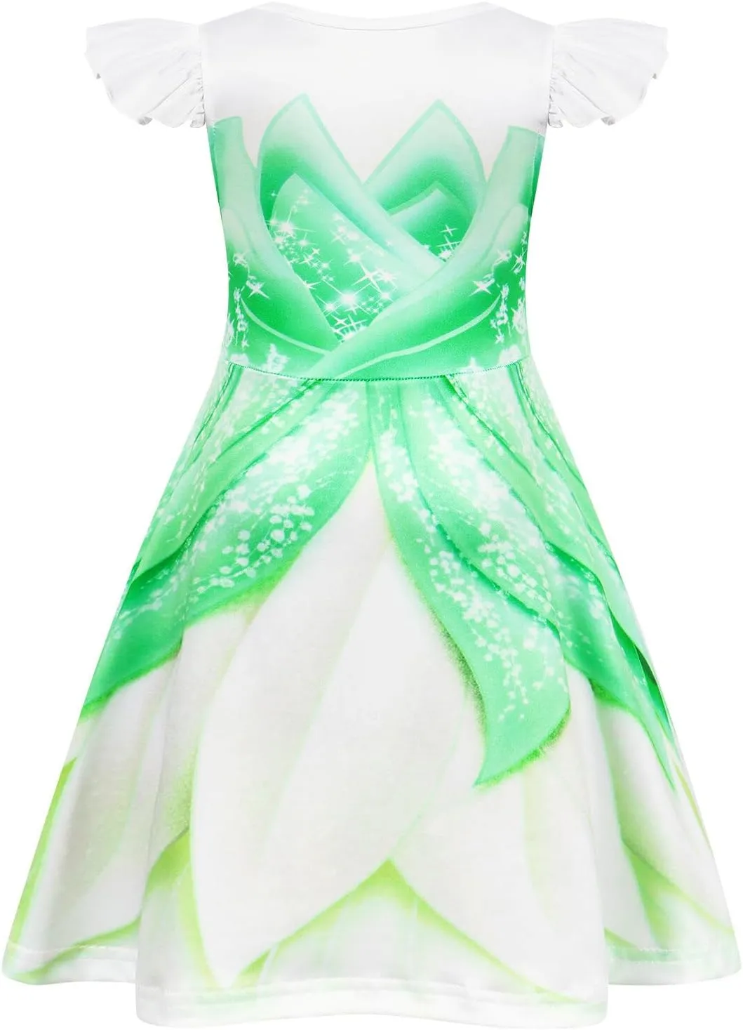 Jurebecia Girls Nightgowns Princess Pajamas Nightdress for Toddler Kids Sleepwear Flutter Sleeves Night Dress