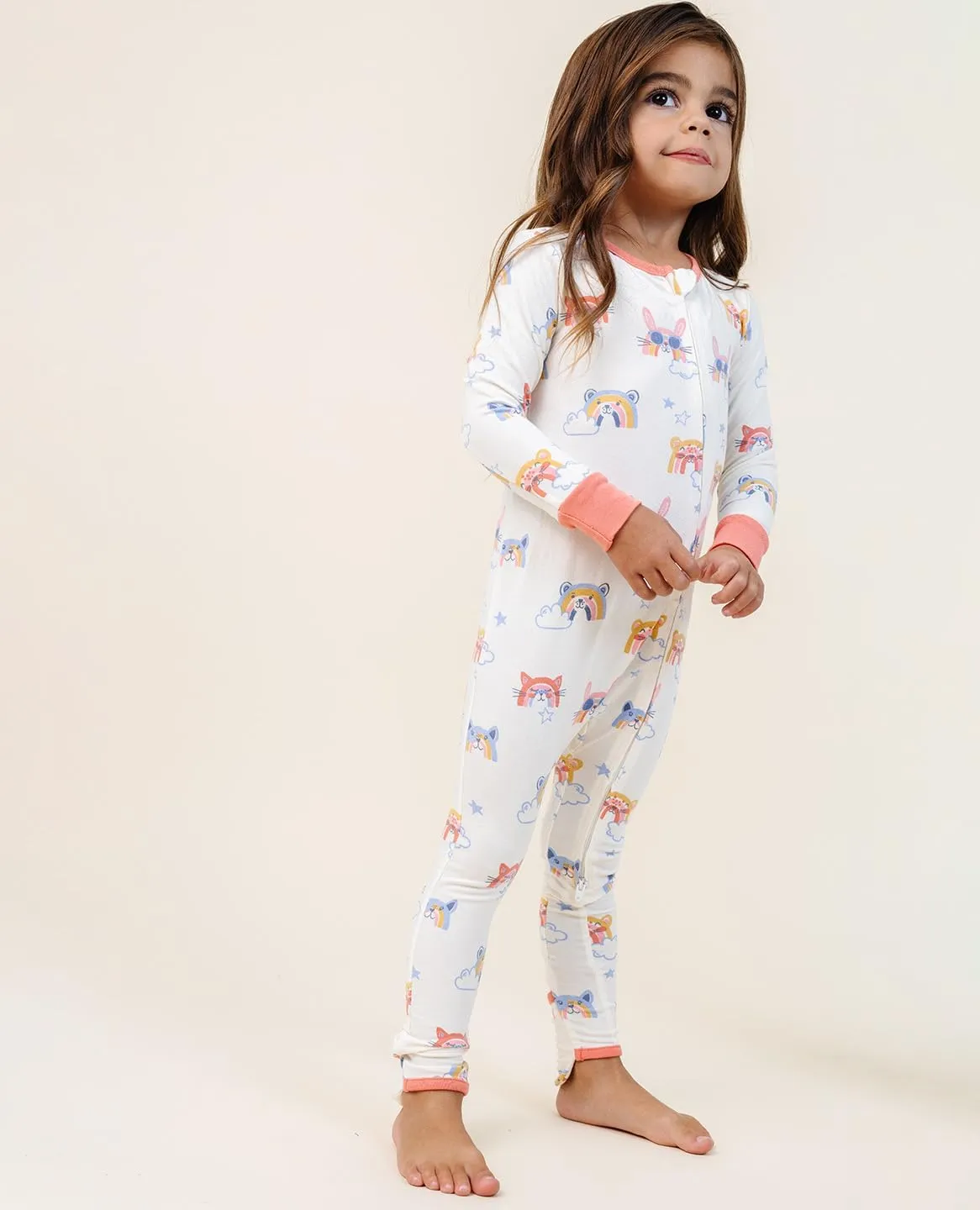 Lark Baby & Toddler Convertible Zip Footie Pajamas | Bamboo Viscose   Cotton