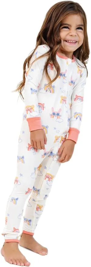 Lark Baby & Toddler Convertible Zip Footie Pajamas | Bamboo Viscose   Cotton