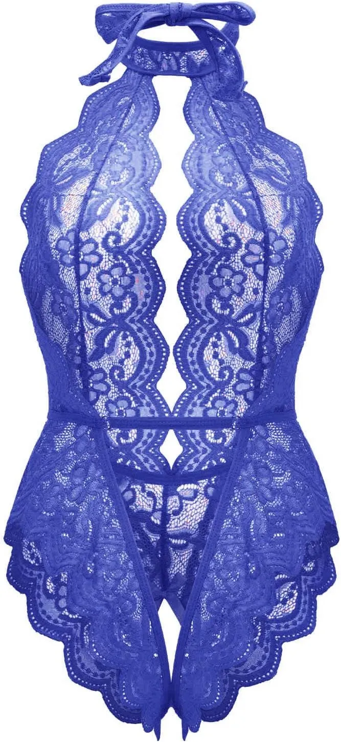 Lingerie for Women Lace Babydoll Sleepwear Sexy Nightwear Outfits Plus Size Bodysuit Negligees Teddy Underwear