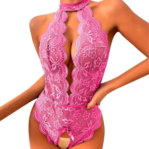 Lingerie for Women Lace Babydoll Sleepwear Sexy Nightwear Outfits Plus Size Bodysuit Negligees Teddy Underwear