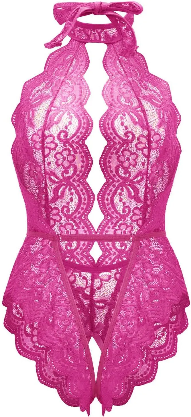 Lingerie for Women Lace Babydoll Sleepwear Sexy Nightwear Outfits Plus Size Bodysuit Negligees Teddy Underwear