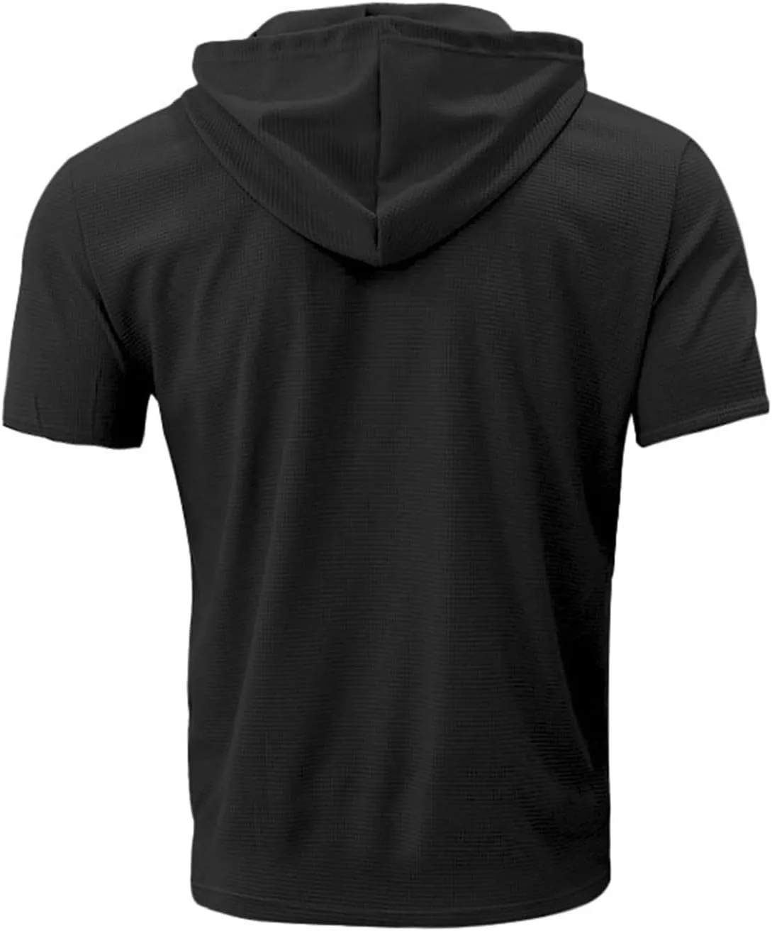 Litetao Short Sleeve Hoodie Shirts for Men Workout Gym Sweatshirt Fashion Athletic Muscle Pullover Comfy Hooded T-Shirts