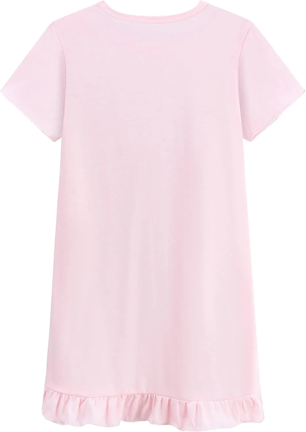 Little Hand Girls Summer Nightgowns Butterfly Mermaid Cherry Nightdress for Kid Sleepwear Short Sleeve Sleepdress 2-10 Years