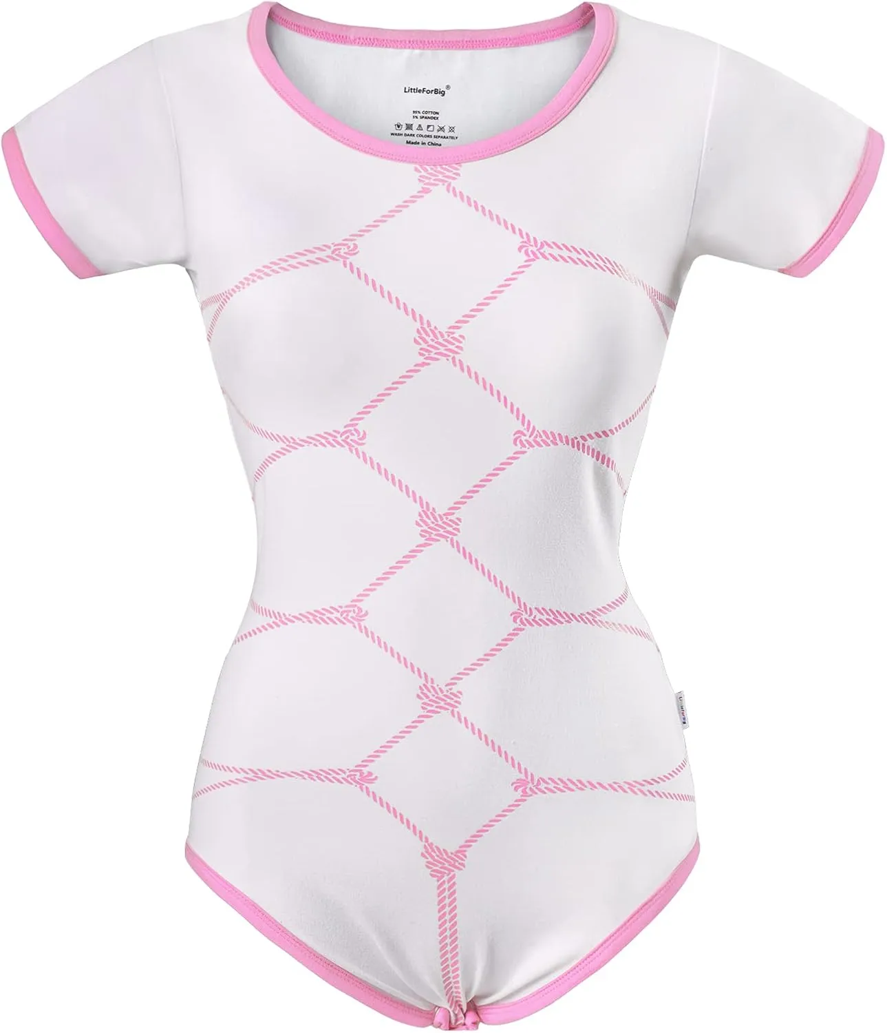 Littleforbig Cotton Romper Onesie Pajamas Bodysuit – All Tied Up