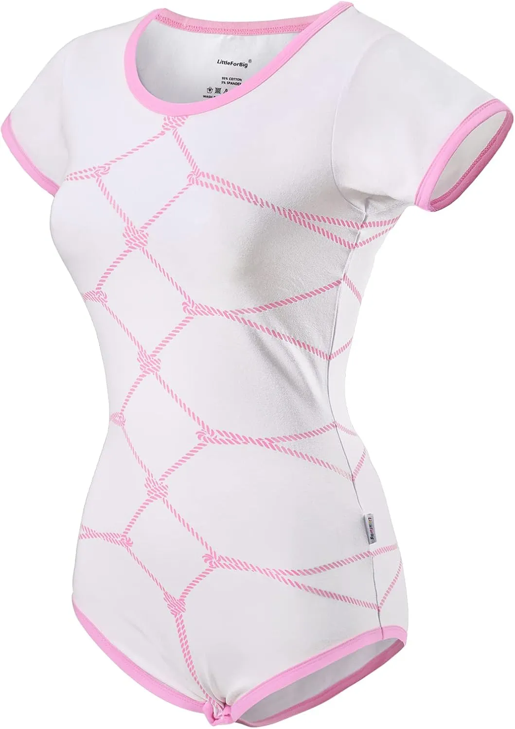 Littleforbig Cotton Romper Onesie Pajamas Bodysuit – All Tied Up