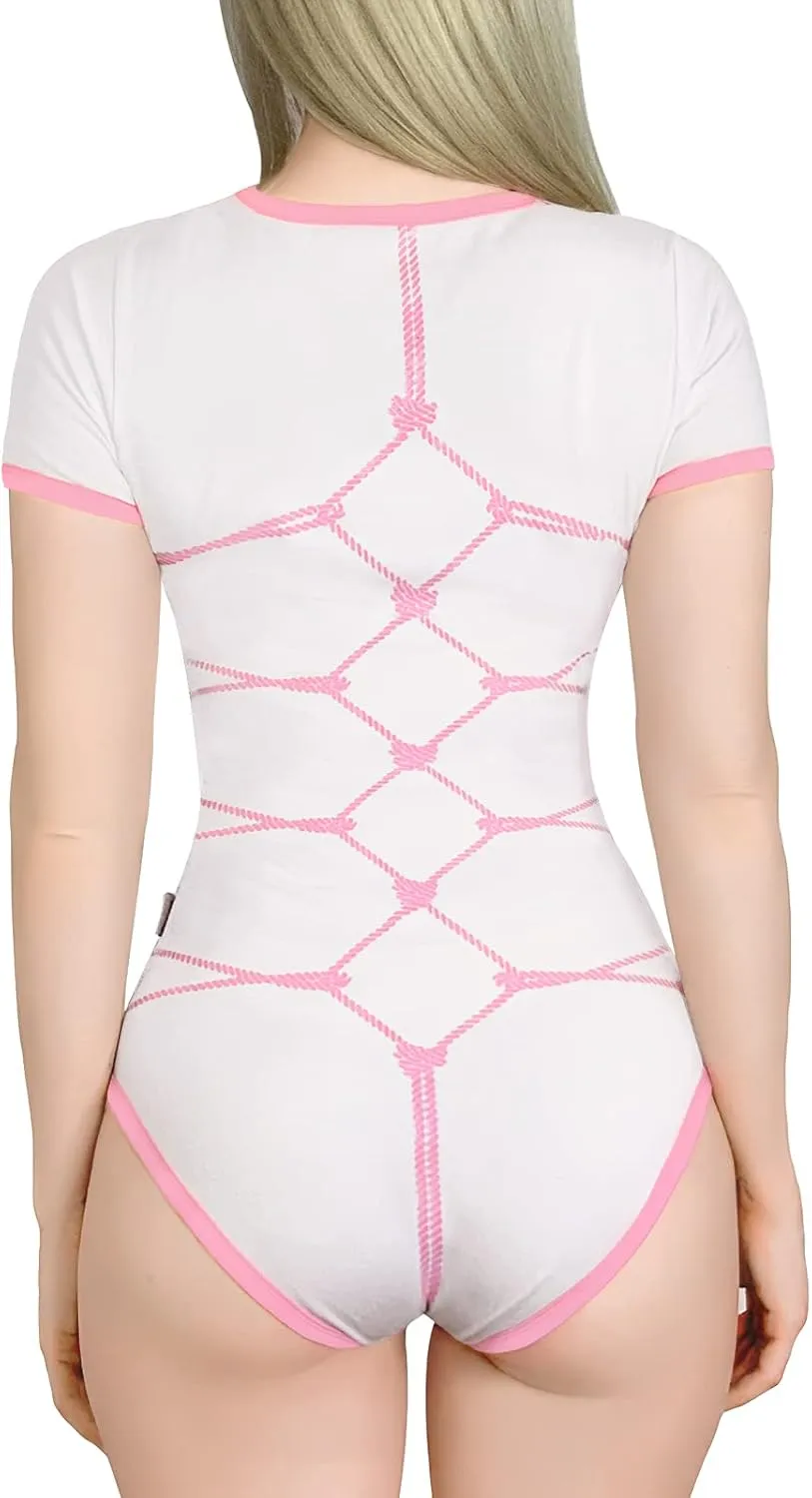 Littleforbig Cotton Romper Onesie Pajamas Bodysuit – All Tied Up