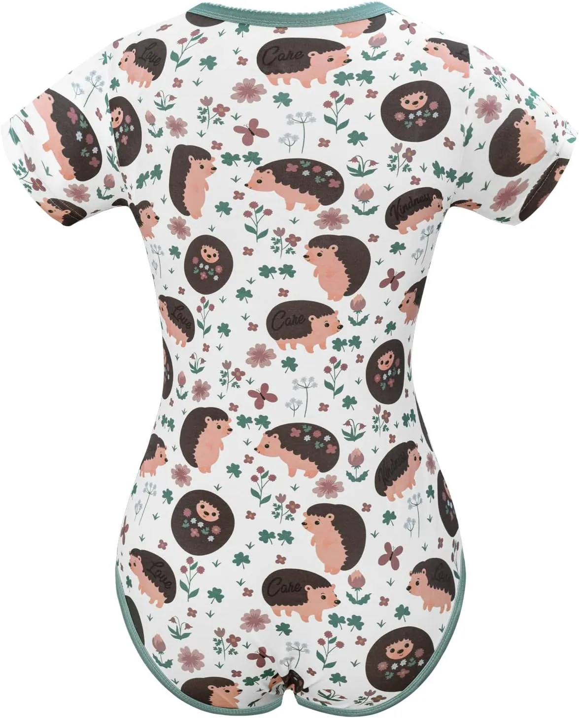 Littleforbig Cotton Romper Onesie Pajamas Bodysuit - Hedgehugs Onesie