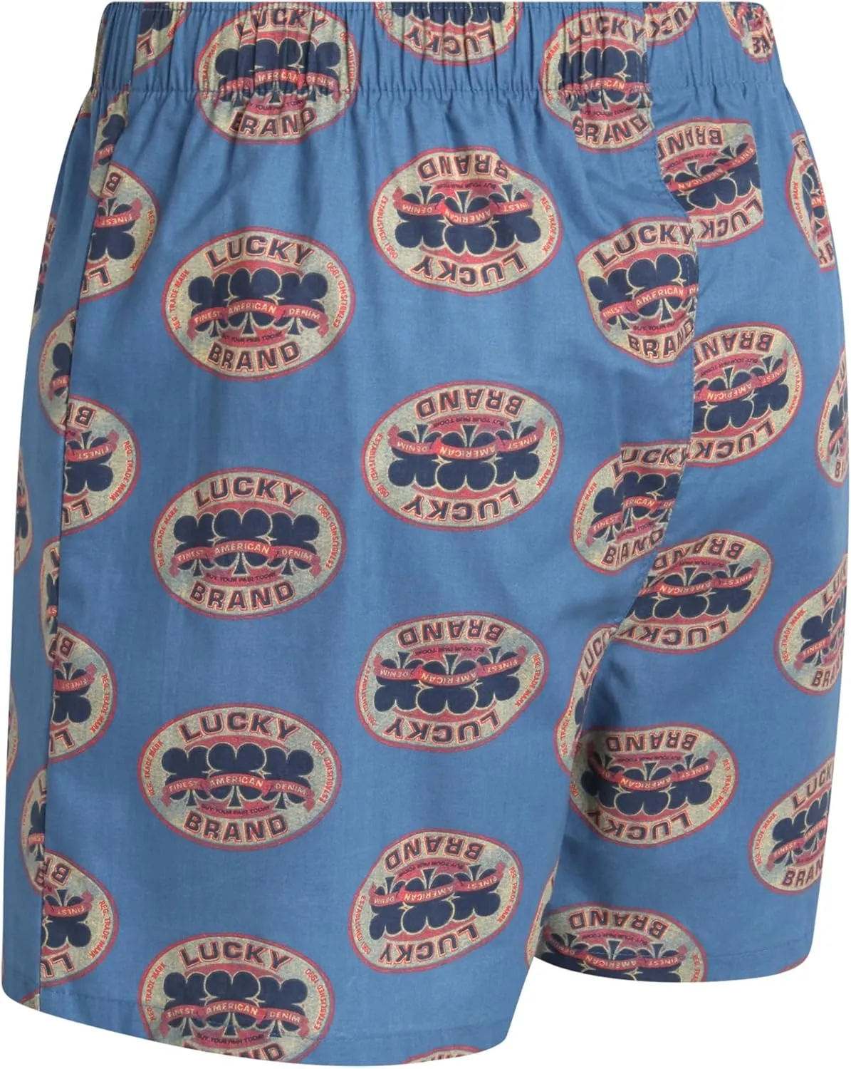 Lucky Brand Men's Boxer Shorts - 6 Pack Classic Cotton Woven Boxers for Men With Functional Fly, Relaxed Fit (Sizes: S-XXL)