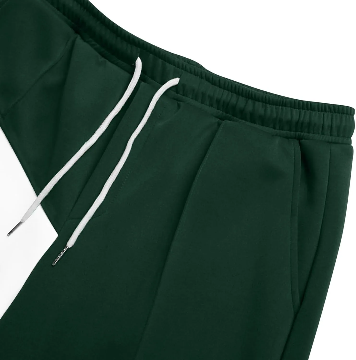 Mens Baggy Sweatpants Color Match Elastic Waist Drawstring Straight Leg Pants Casual Fashion Sports Trousers