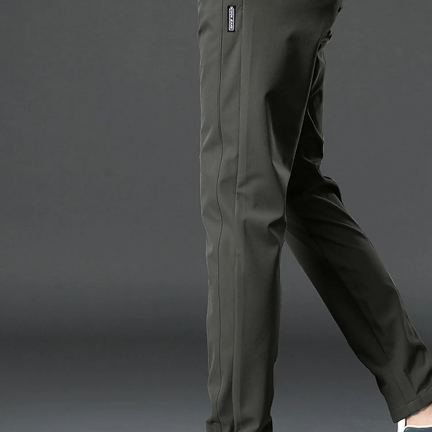 Mens Casual Pants Elastic Waist Trousers Straight Fit Pant Solid Color Sweatpants Regular Fit Tracksuit Jogging Bottoms