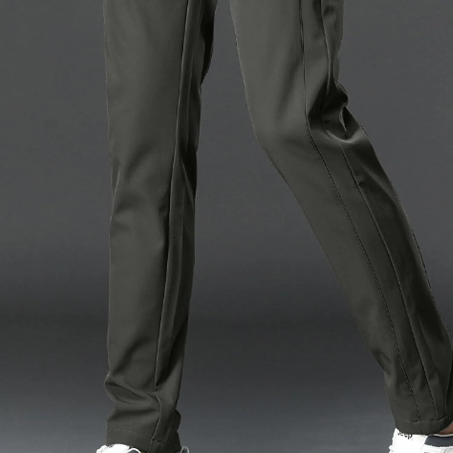 Mens Casual Pants Elastic Waist Trousers Straight Fit Pant Solid Color Sweatpants Regular Fit Tracksuit Jogging Bottoms