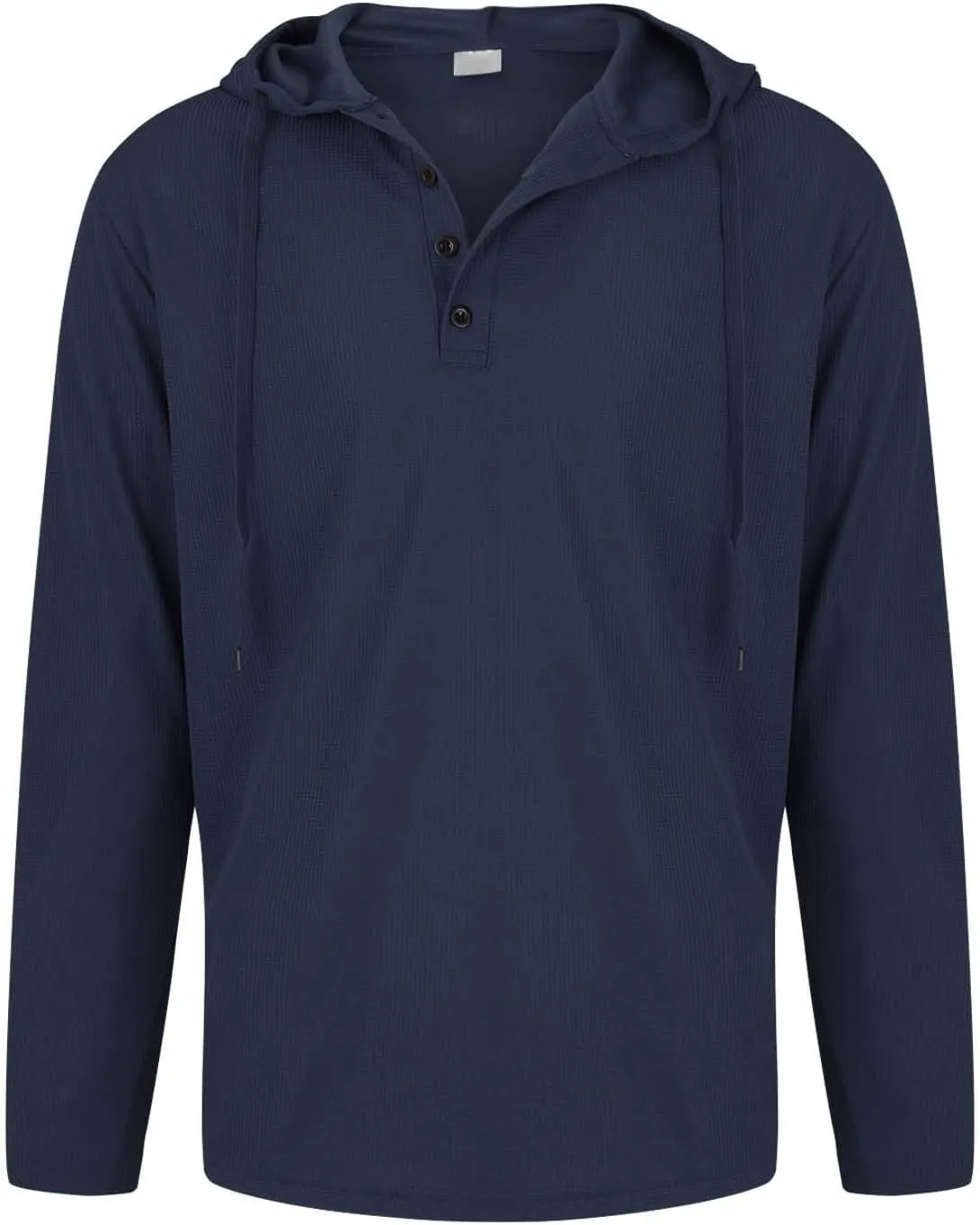 Men's Hoodie Sweatshirt Long Sleeve Button Down Henley Shirts Pullover Tops Drawstring Solid Casual Outdoor T-Shirt