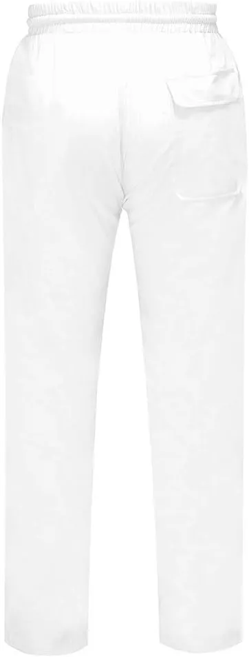 Men's Linen Drawstring Pants Baggy Elastic Waist Trouser Loose Fit Casual Lightweight Yoga Summer Beach Pants