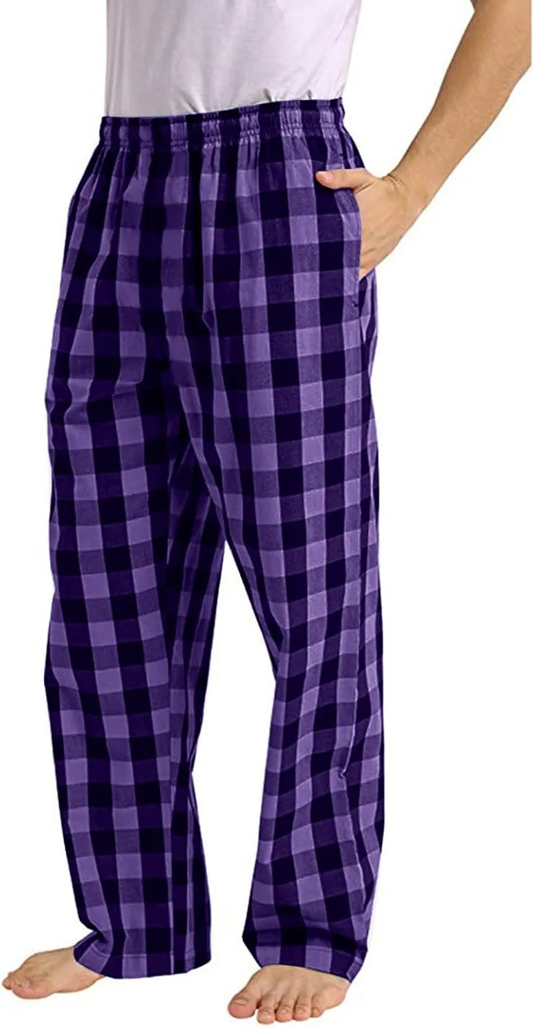Men's Loose Fit Plaid Tie Knot Straight Leg Long Leg Summer Fall Pants 2024 Y2K