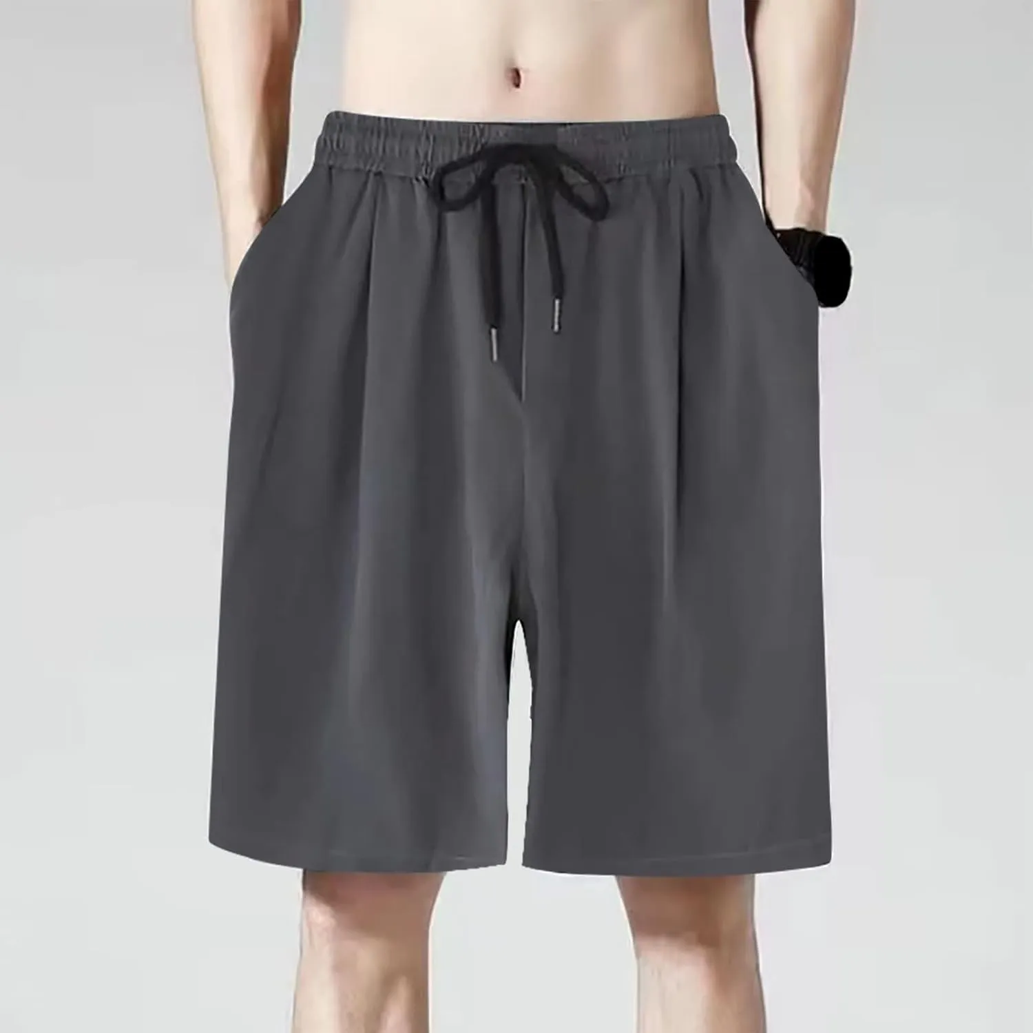 Men's Pajama Bottoms Lounge Sleep Shorts Soft Comfortable Breathable Pajamas Shorts with Pockets