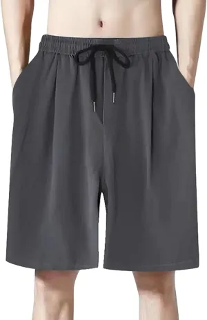 Men's Pajama Bottoms Lounge Sleep Shorts Soft Comfortable Breathable Pajamas Shorts with Pockets