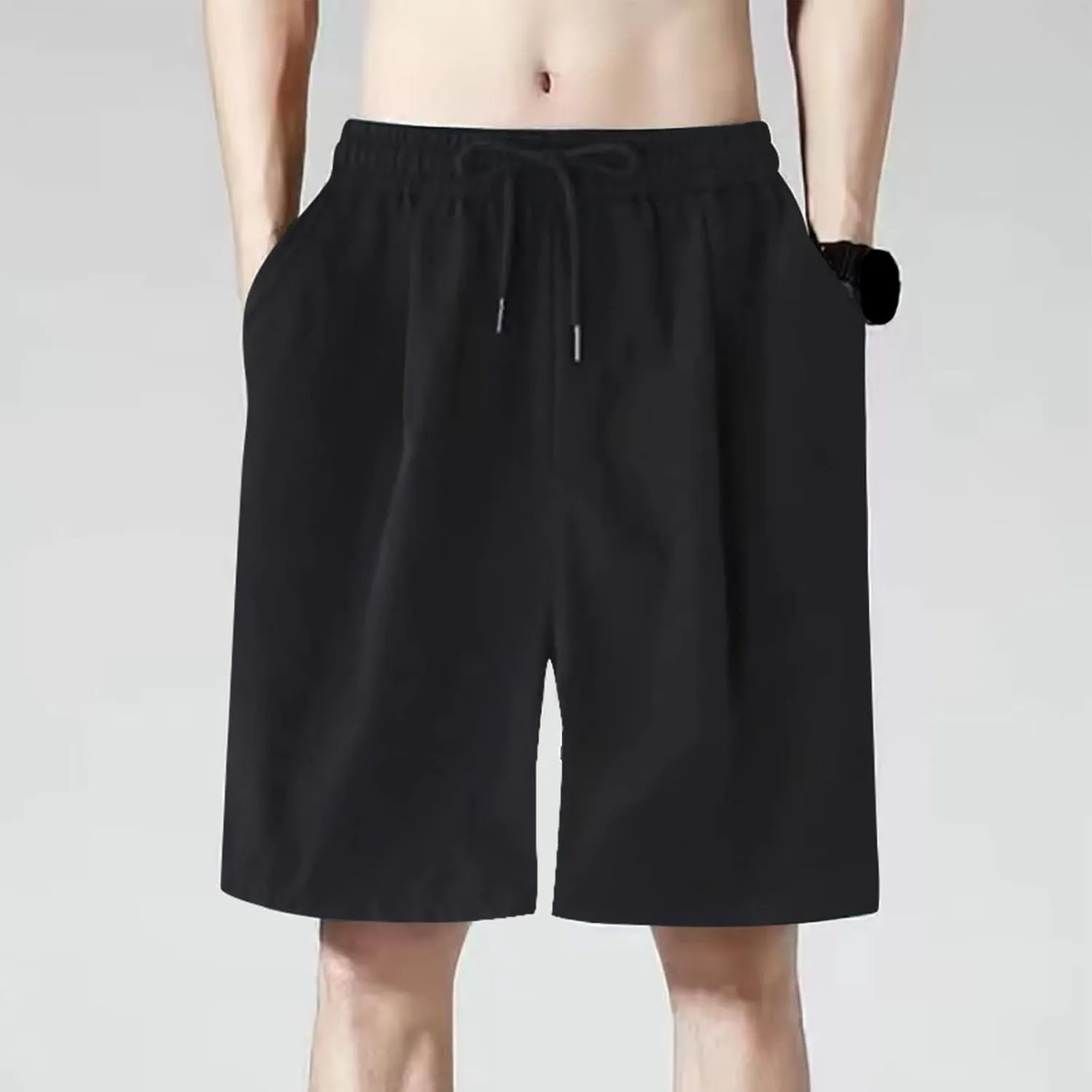 Men's Pajama Bottoms Lounge Sleep Shorts Soft Comfortable Breathable Pajamas Shorts with Pockets