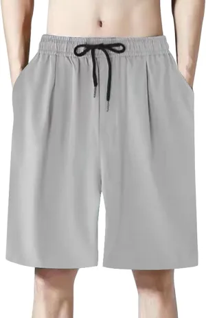 Men's Pajama Bottoms Lounge Sleep Shorts Soft Comfortable Breathable Pajamas Shorts with Pockets
