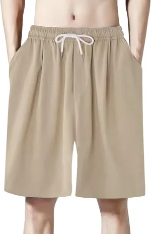 Men's Pajama Bottoms Lounge Sleep Shorts Soft Comfortable Breathable Pajamas Shorts with Pockets