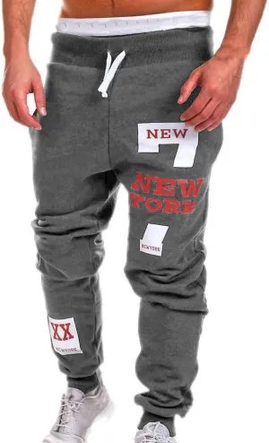 Mens Sweatpants with Pockets Big and Tall Multi Pockets Men Splicing Printed Overalls Casual Pocket Sport Work Casual