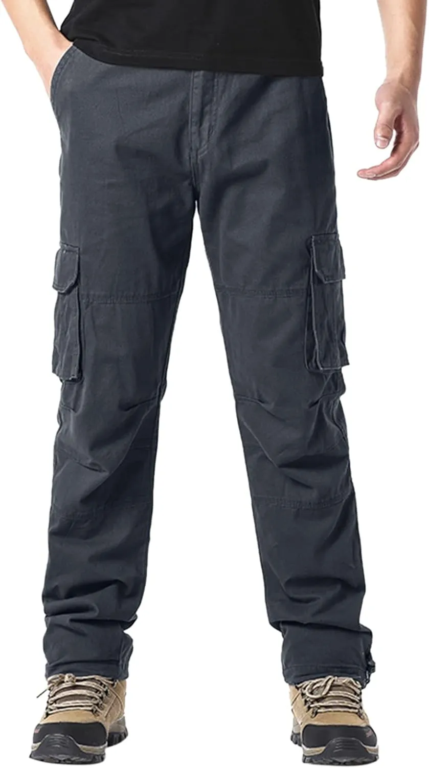 Mens Sweatpants with Pockets Big and Tall Running Gym Men's Casual Pants Drawstring Sweat Jogging Cargo Joggers Long
