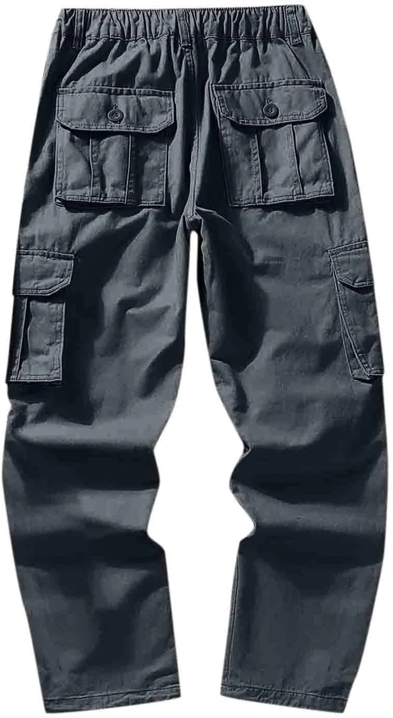Mens Sweatpants with Pockets Big and Tall Running Gym Men's Casual Pants Drawstring Sweat Jogging Cargo Joggers Long