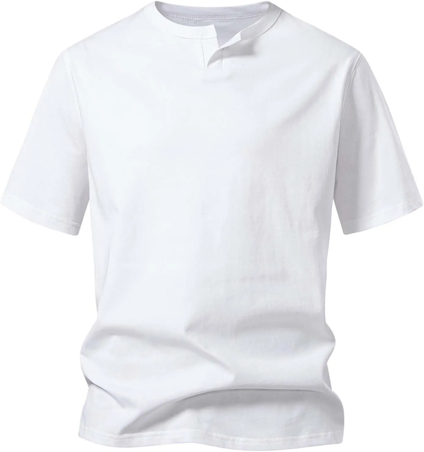 Men's T-Shirts Lightweight Short Sleeve Crewneck Solid Color Outdoor Tees Shirts Summer Casual Classic Basic Tops