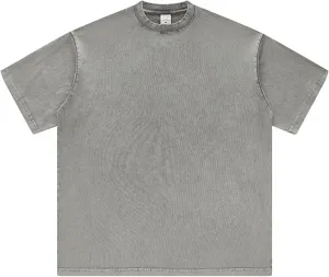 Mens T Shirts Oversized Short Sleeve Crewneck Casual Summer Tops Loose Fit Plain Vintage Basic Tee
