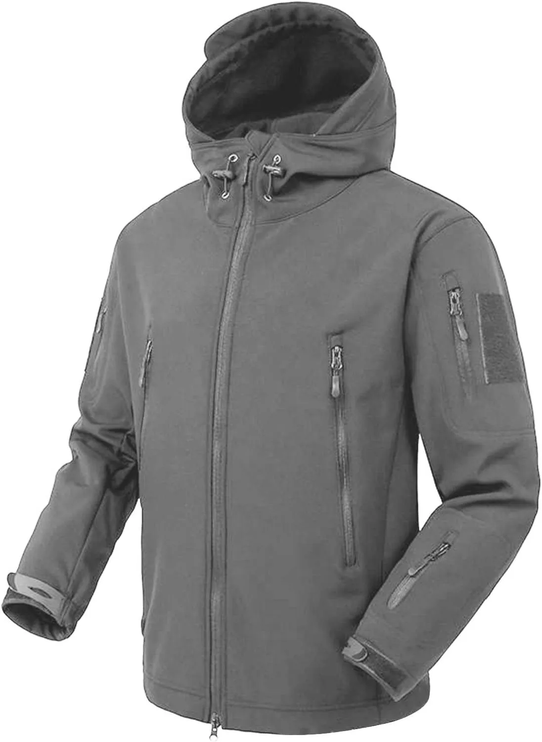 Men's Tactical Jacket 7 Pockets Performance Fleece Lined Water Resistant Soft Shell Winter Warm Insulated Comfy Coats