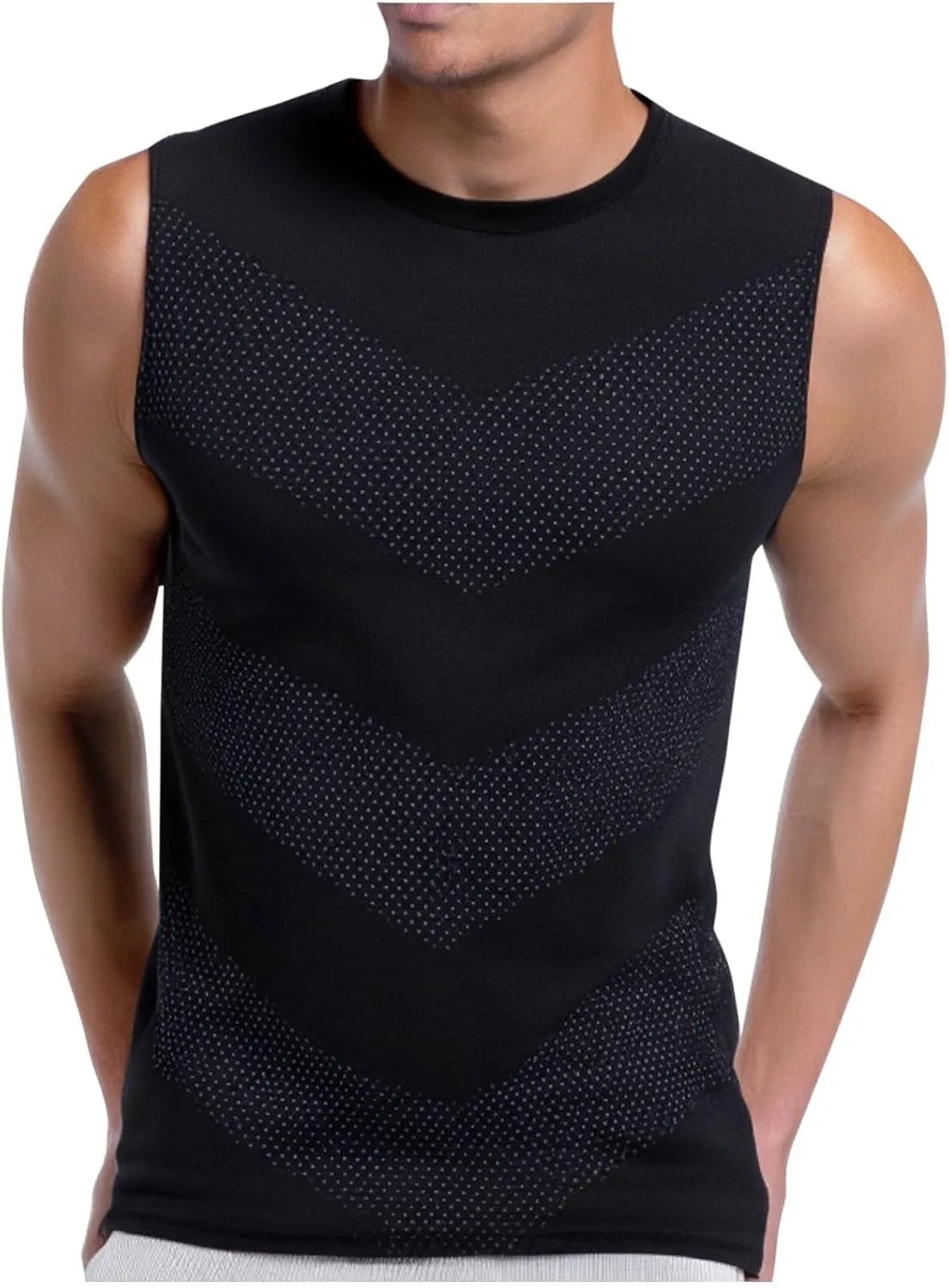 Men's Tank Top Breathable Moisture Wicking Muscle Shirt Summer Sleeveless Shirts Gym Workout Tanks Pullover Running