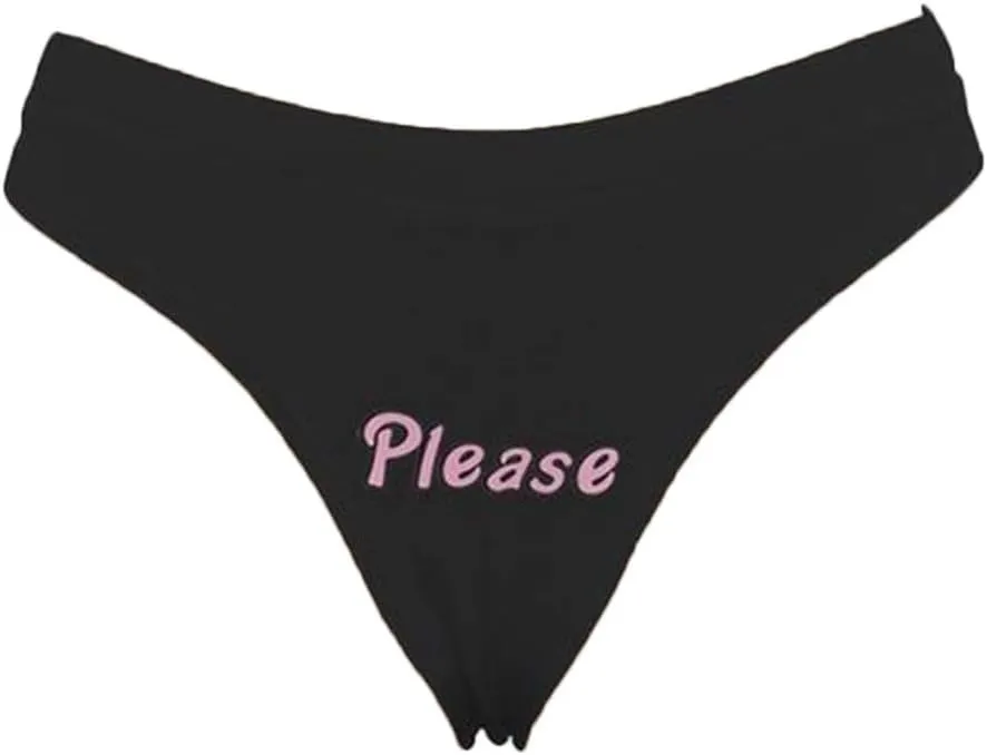 Multitrust Sexy Women Come Here Daddy Please Strappy Lingerie Set 2PCS Slutty Underwear Tank Tops and Panty Pajamas Sleepwear