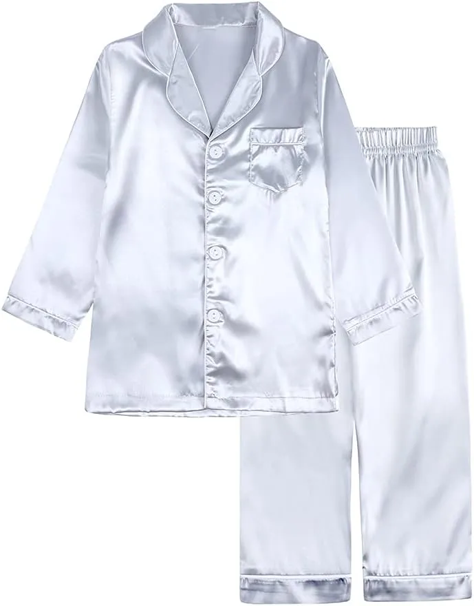 MYGBCPJS Little Boys Girls Cotton Pajamas Thermal Underwear Set Soft Warm Jammies PJS