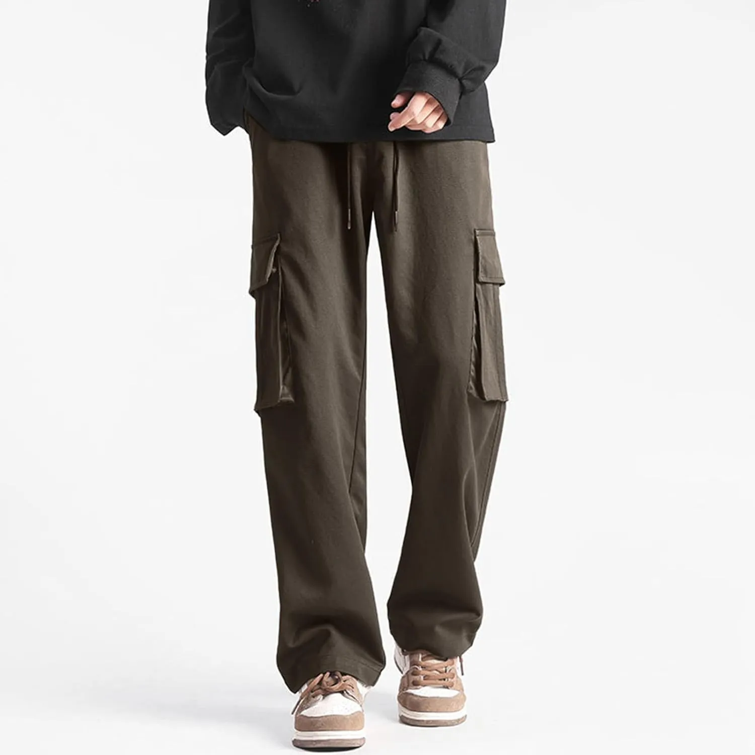 Outdoor Sports Pants Work Pants Men Casual Yoga Pants Men's Cotton Cargo Pants Multi-Pocket Trousers for Trekking