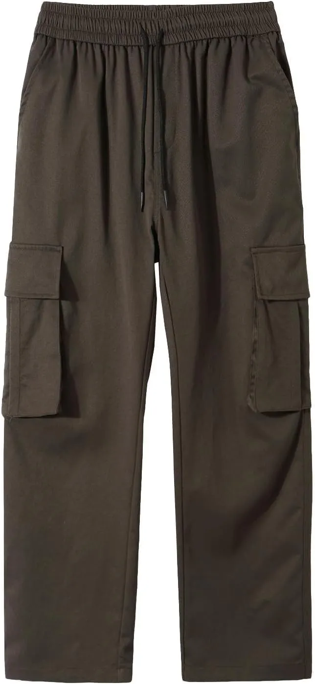 Outdoor Sports Pants Work Pants Men Casual Yoga Pants Men's Cotton Cargo Pants Multi-Pocket Trousers for Trekking