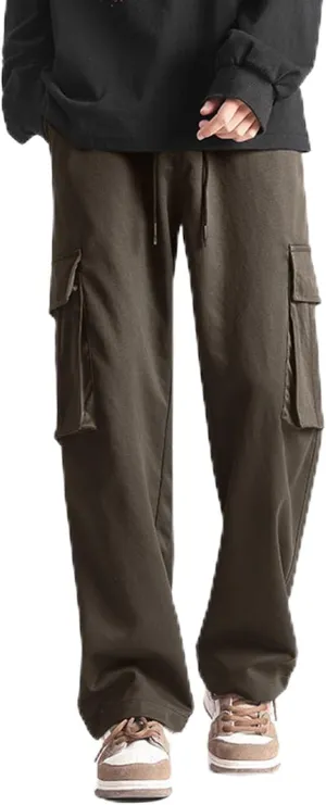 Outdoor Sports Pants Work Pants Men Casual Yoga Pants Men's Cotton Cargo Pants Multi-Pocket Trousers for Trekking
