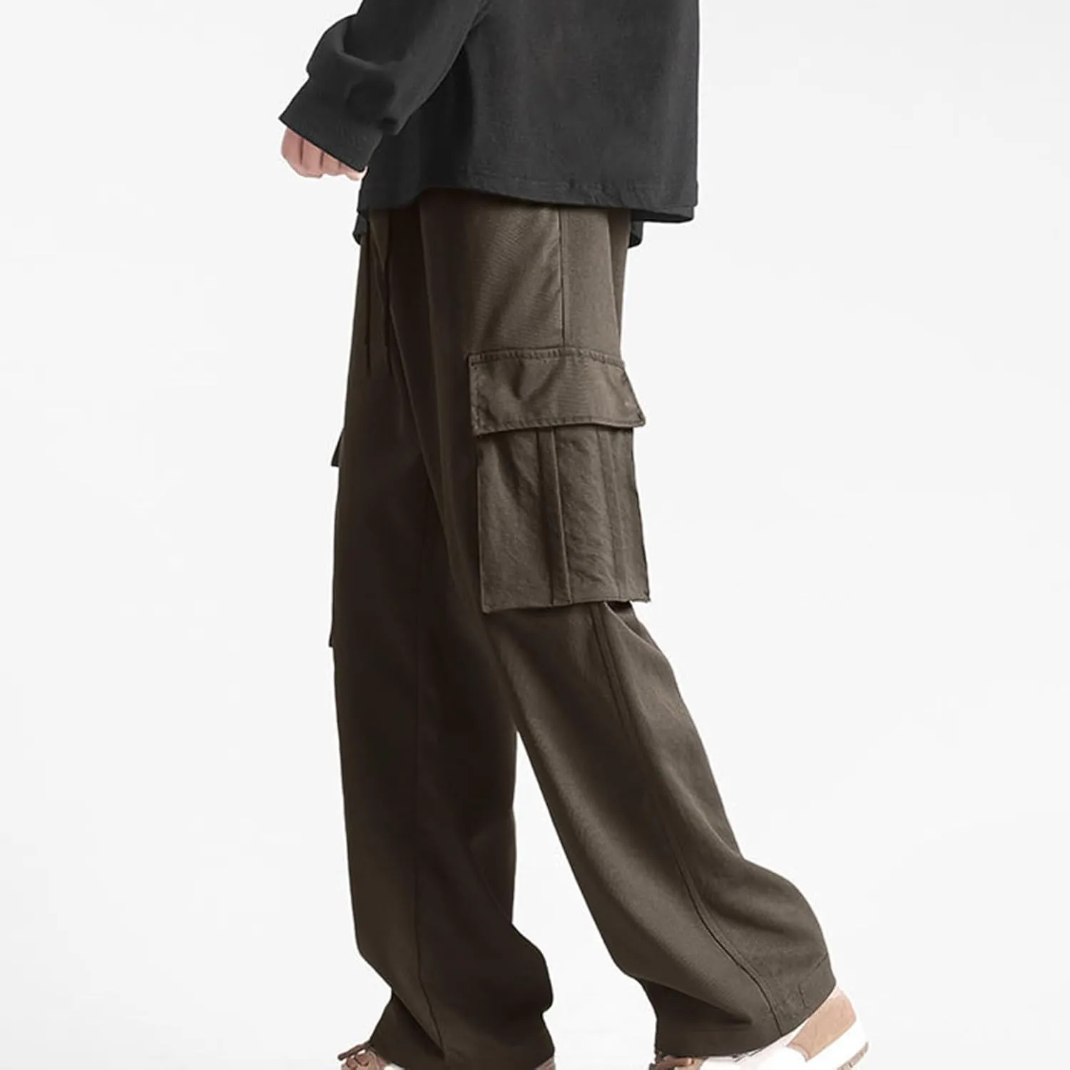 Outdoor Sports Pants Work Pants Men Casual Yoga Pants Men's Cotton Cargo Pants Multi-Pocket Trousers for Trekking