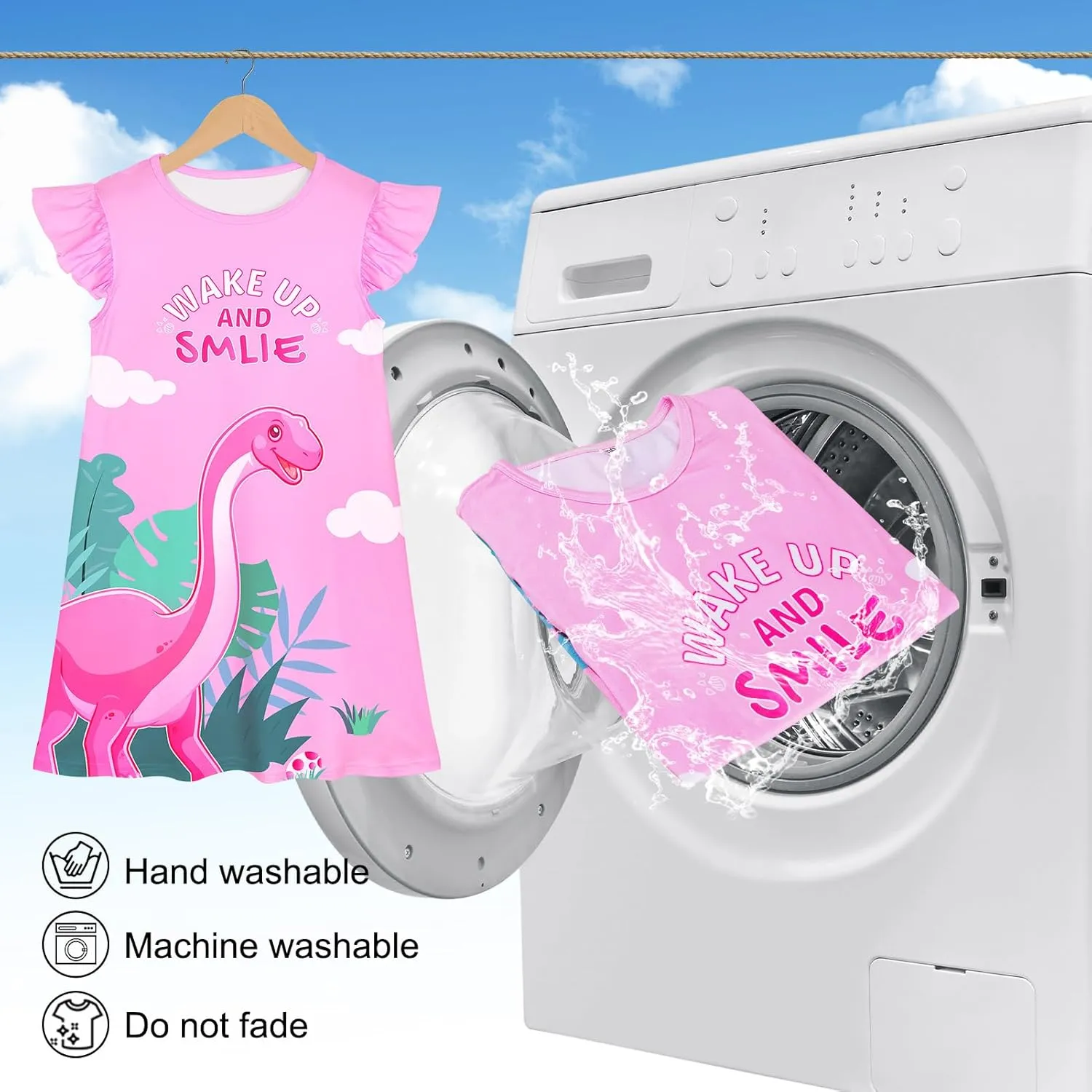 Play Tailor Girls Nightgowns Kids Pajamas Princess Dresses Nightgown Casual Sleepwear for Toddler Girl Clothes
