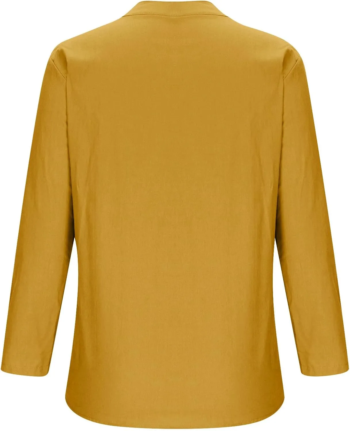 Plus Size Womens Cotton Linen Button Down Shirt 2025 Spring Summer Long Sleeve Tunic Solid Blouses Loose Work Tops