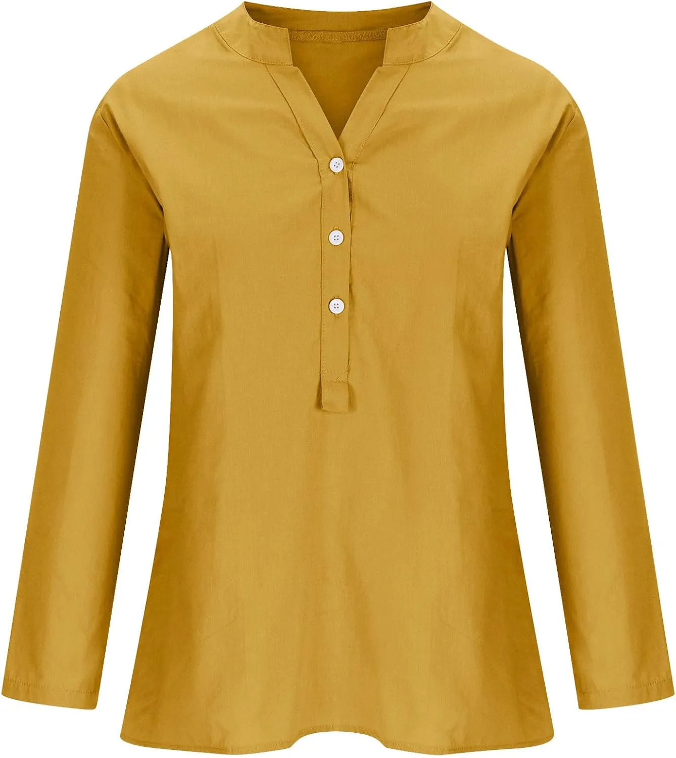 Plus Size Womens Cotton Linen Button Down Shirt 2025 Spring Summer Long Sleeve Tunic Solid Blouses Loose Work Tops