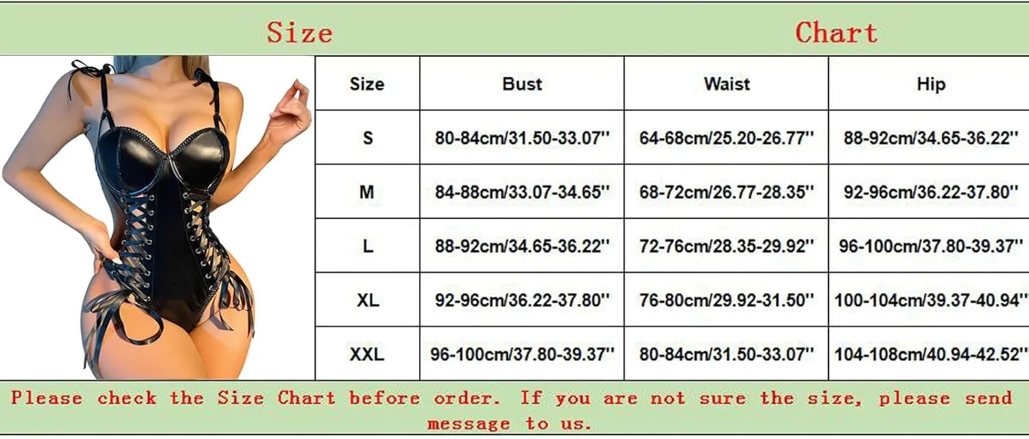 Pu Leather Lingerie Black Snap Crotch Bodysuit One Piece Leotard Halter Body Suit Top Valentines Day Lingerie Negligee