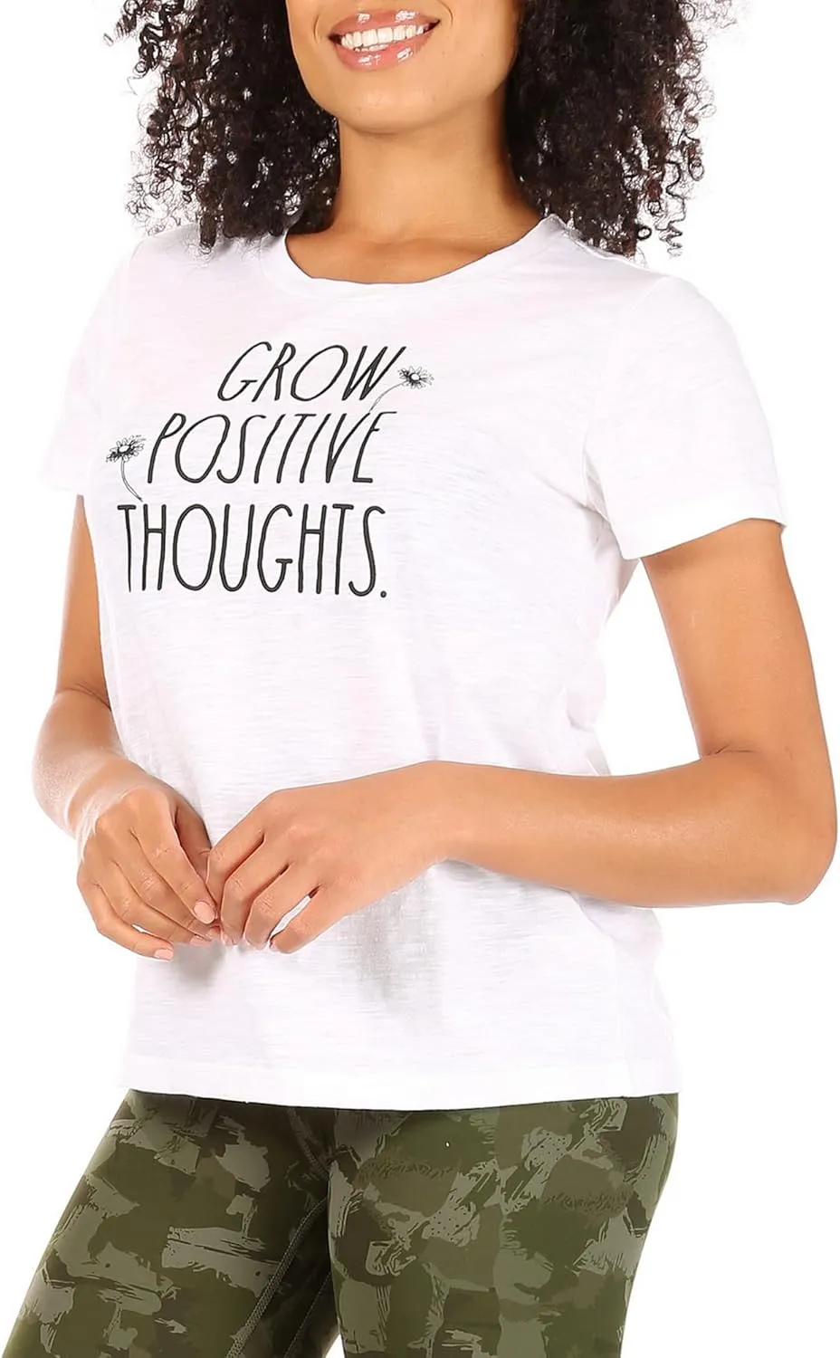 Rae Dunn Graphic Tees for Women, Crewneck Cotton Polyester Short Sleeve T-Shirt, Summer Tops for Women
