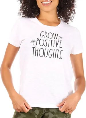 Rae Dunn Graphic Tees for Women, Crewneck Cotton Polyester Short Sleeve T-Shirt, Summer Tops for Women