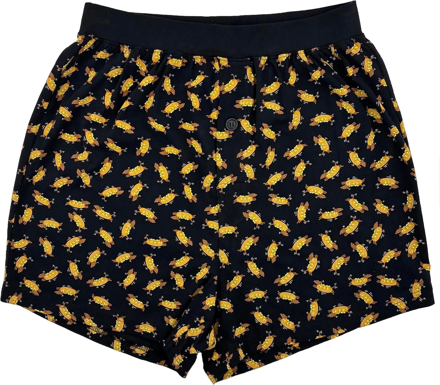 ROCK ATOLL Men's Soft Stretchy Relaxed Fit Patterned Cotton Jersey Knit Sleep Pajama Shorts