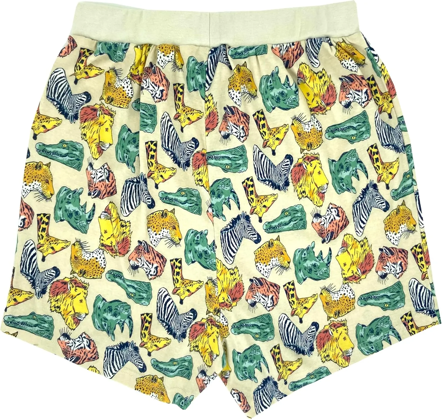 ROCK ATOLL Men's Soft Stretchy Relaxed Fit Patterned Cotton Jersey Knit Sleep Pajama Shorts