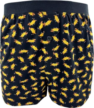 ROCK ATOLL Men's Soft Stretchy Relaxed Fit Patterned Cotton Jersey Knit Sleep Pajama Shorts