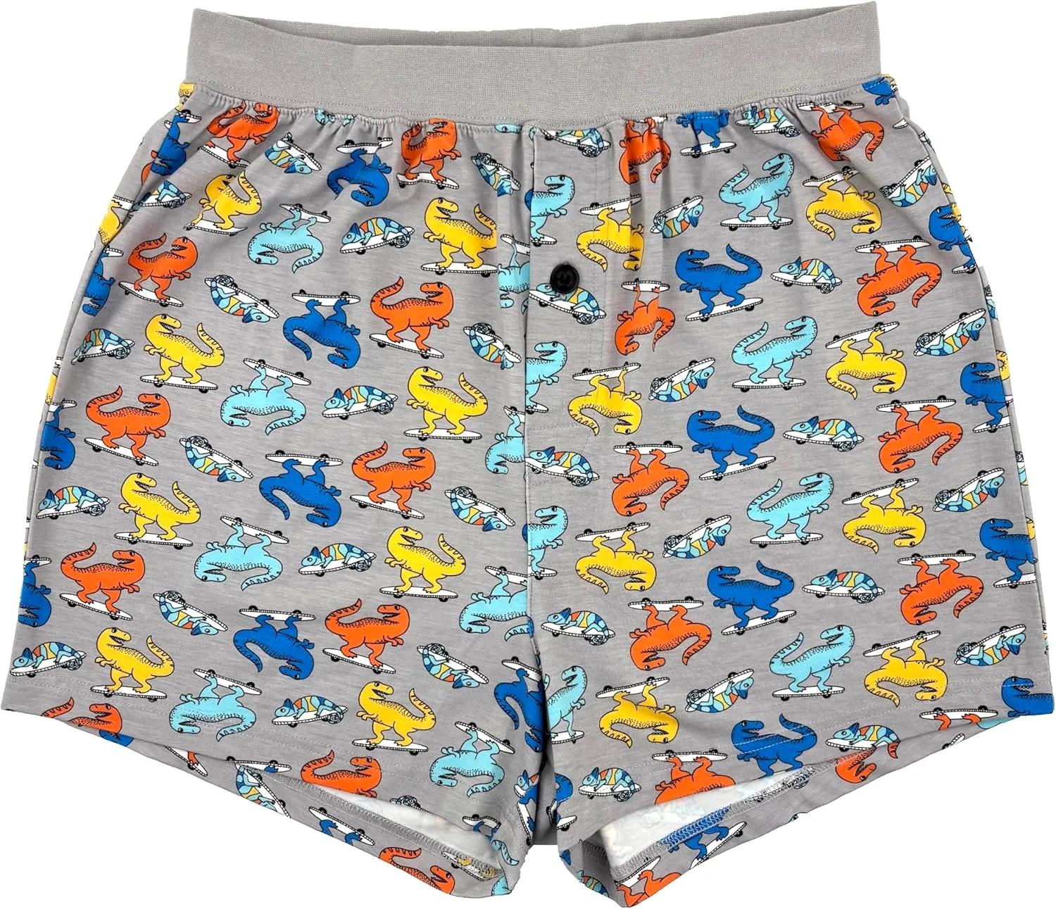 ROCK ATOLL Men's Soft Stretchy Relaxed Fit Patterned Cotton Jersey Knit Sleep Pajama Shorts