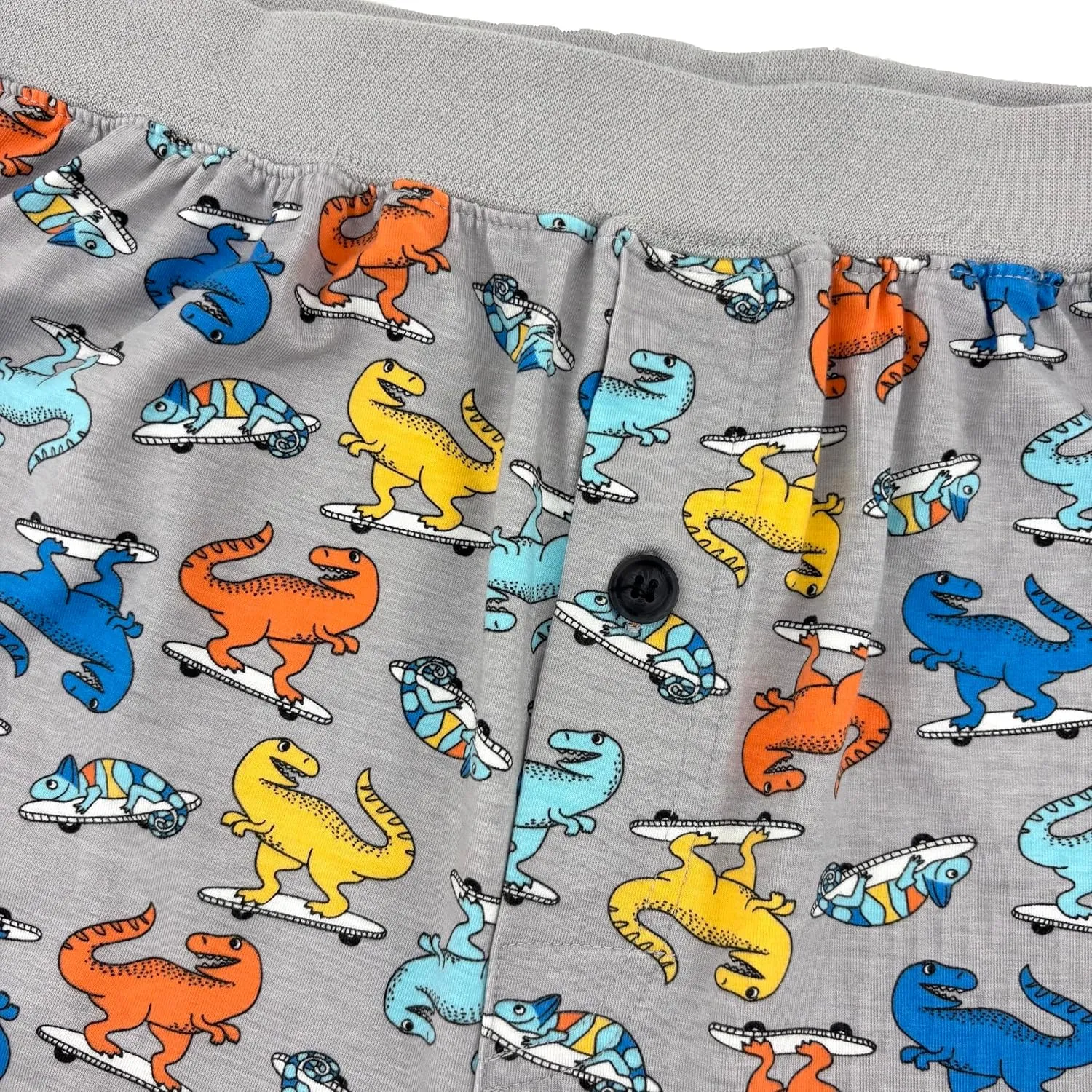 ROCK ATOLL Men's Soft Stretchy Relaxed Fit Patterned Cotton Jersey Knit Sleep Pajama Shorts