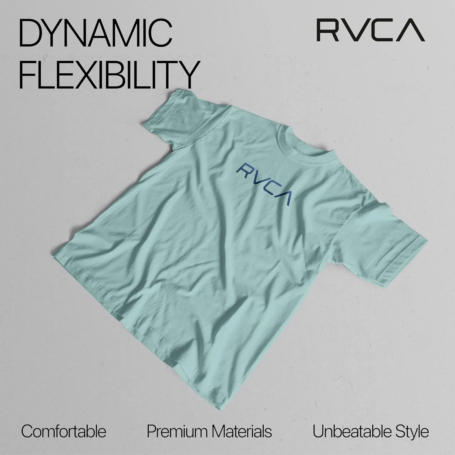 RVCA Mens Short Sleeve Lightweight Lounge Crew Tee Loungewear Crew Neck
